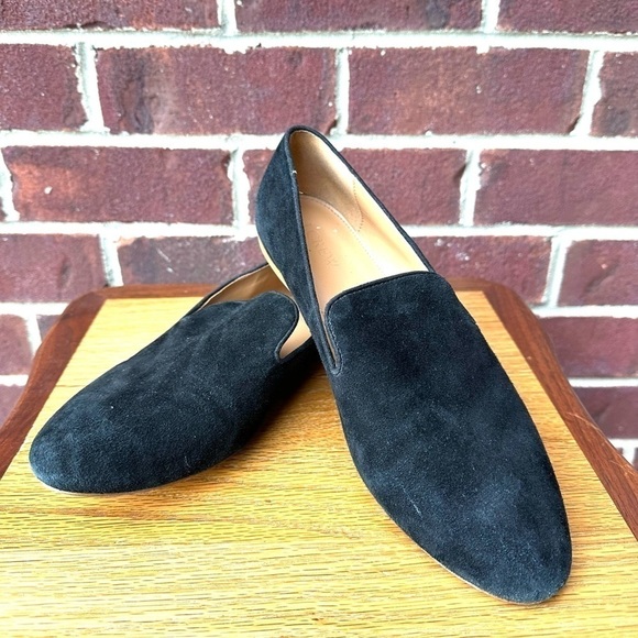 J Crew Black Suede Smoking Slippers - Picture 2 of 8